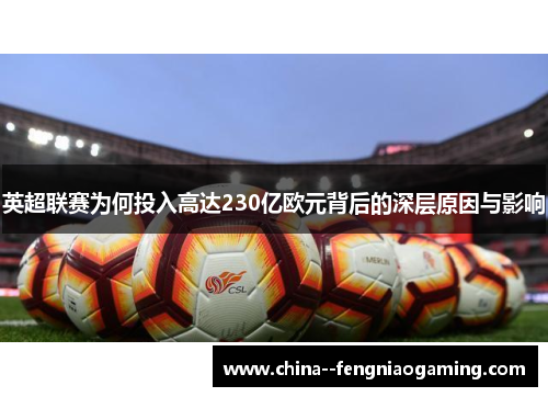 英超联赛为何投入高达230亿欧元背后的深层原因与影响 英超联赛为何投入高达230亿欧元背后的深层原因与影响